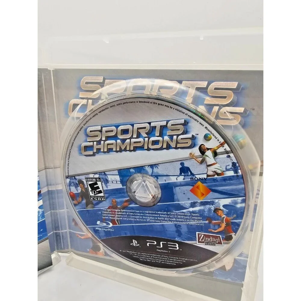 Sports Champions (Sony PlayStation 3 , 2010) PS3 move no scratches